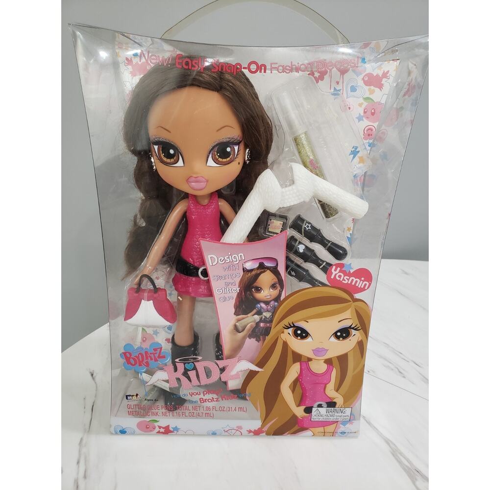 RARE BIG - Bratz Kidz Kid Yasmin Snap On Fashion NEW SEALED